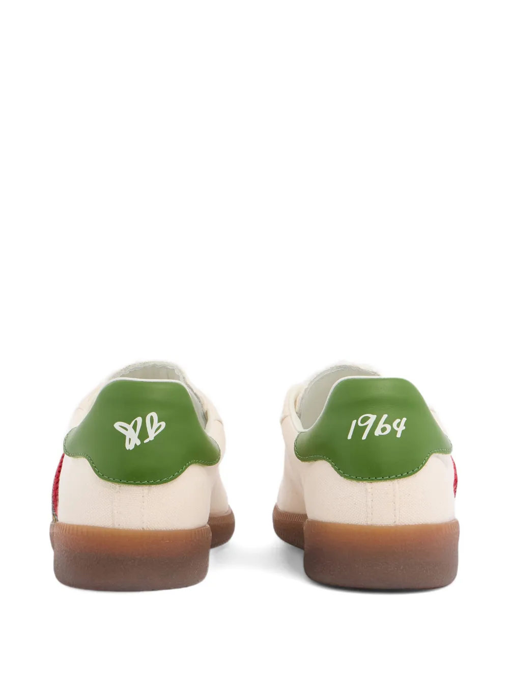 DSQUARED2 Sneakers met gestreept vlak Beige