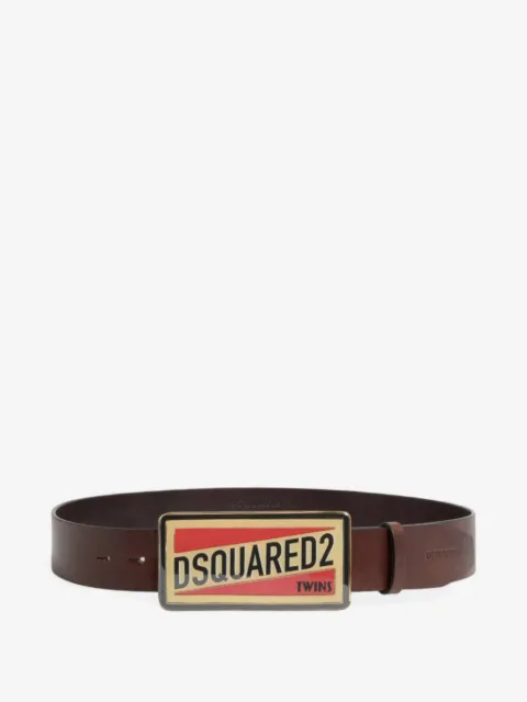 DSQUARED2 Dsquared2 logo plaque belt