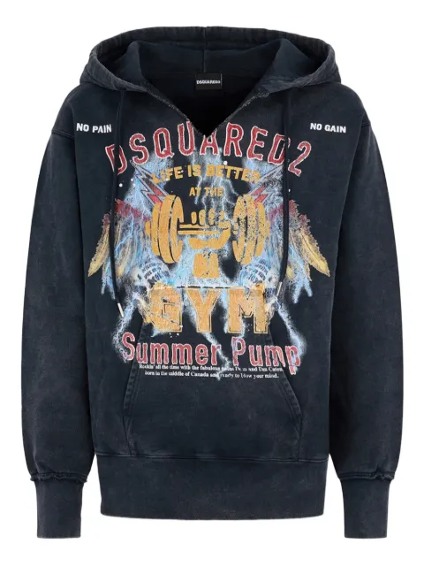 DSQUARED2 graphic print hoodie