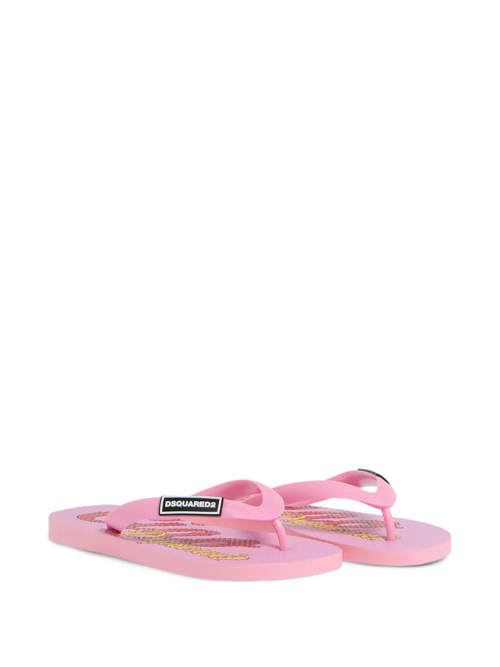 DSQUARED2 KIDS Flip-Flops mit Logo - Rosa