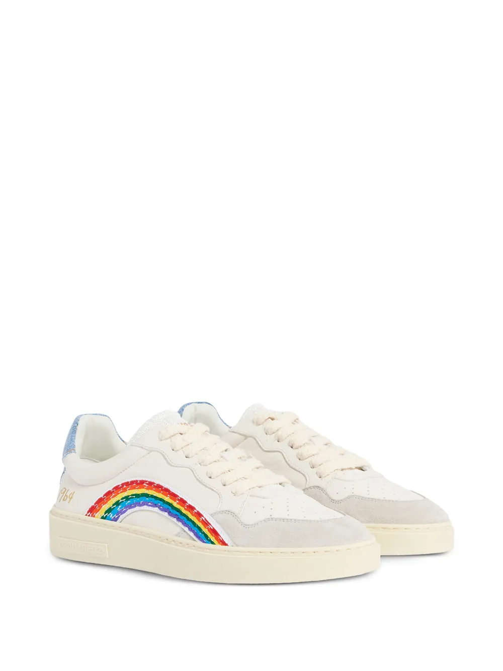 DSQUARED2 Rainbow Rebels sneakers Wit