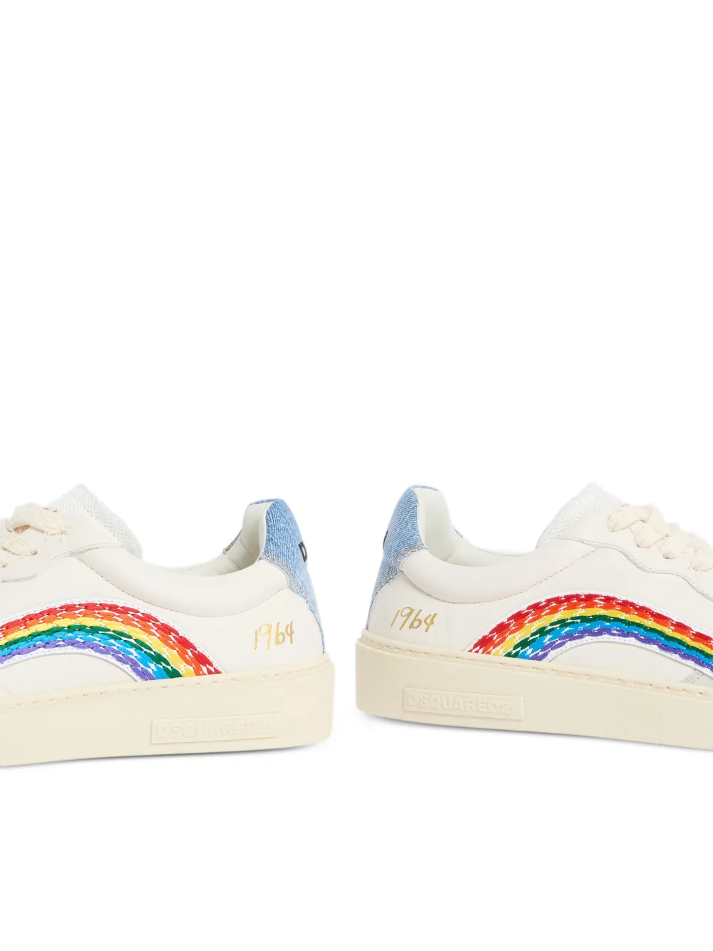DSQUARED2 Rainbow Rebels sneakers Wit