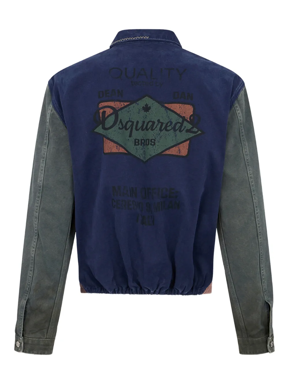 DSQUARED2 Re-Worked Kaban jack met colourblocking Blauw