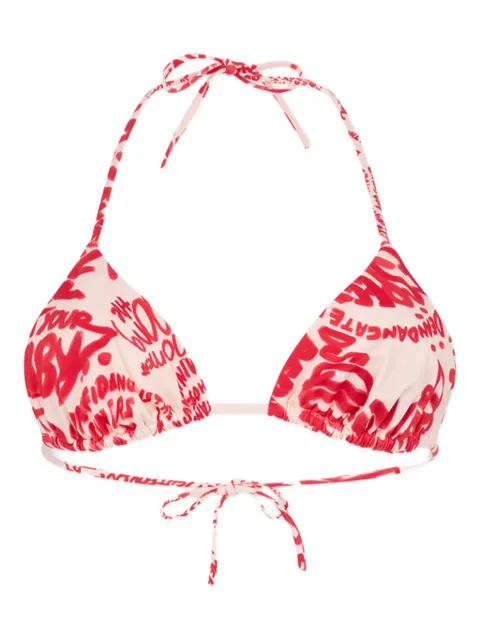 DSQUARED2 Rebel Hibiscus triangle bikinis 