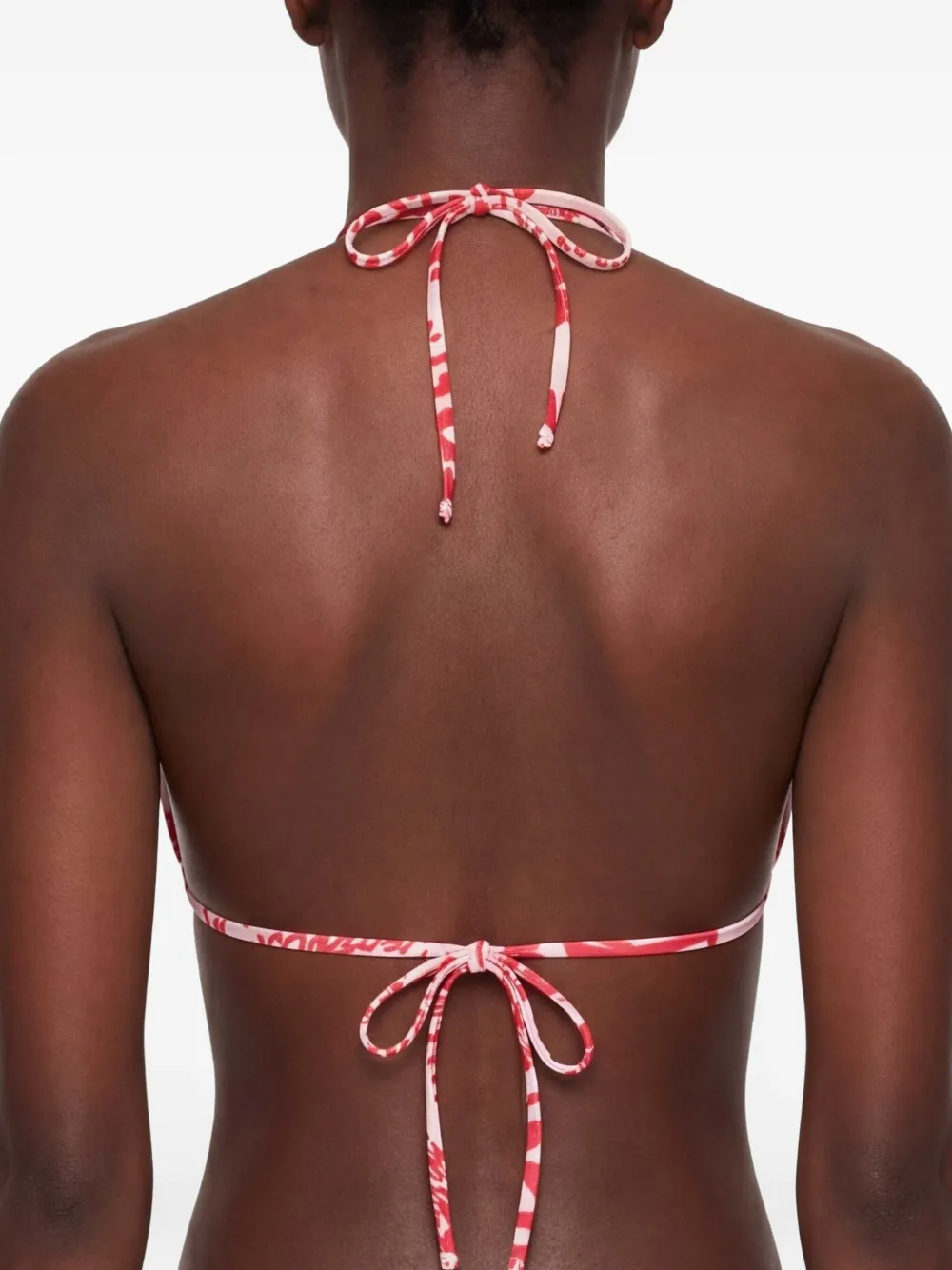 DSQUARED2 Rebel Hibiscus triangel bikini Wit
