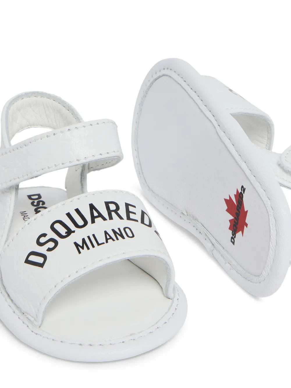 DSQUARED2 KIDS Sandalen met logobandje Wit