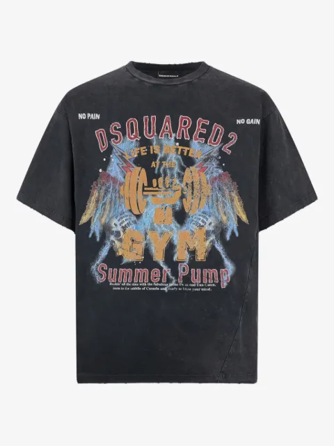 DSQUARED2 rock wash Iron Fit T-shirt