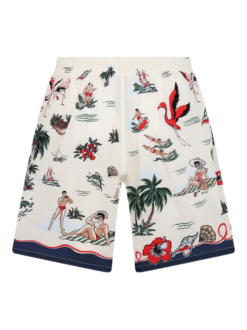 DSQUARED2 Aloha Souvenir midi-zwembroek Beige
