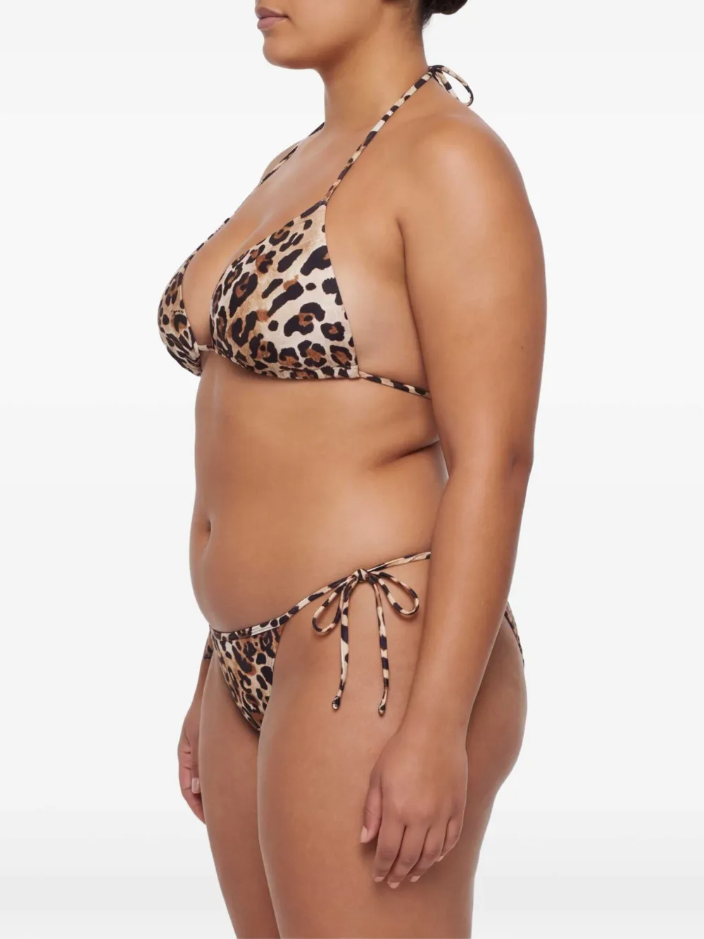 DSQUARED2 Wild2 triangel bikinitop Beige