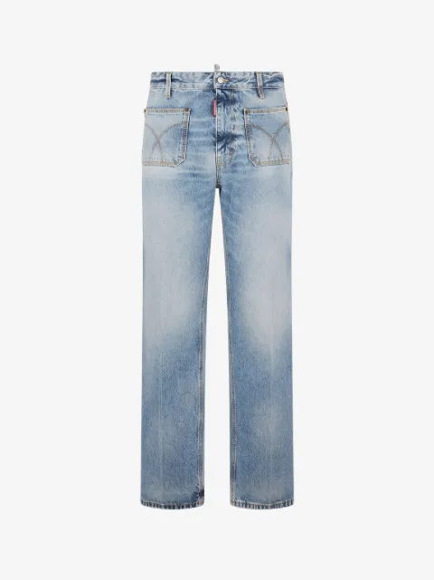 DSQUARED2 light Diagonale wash 70's pants