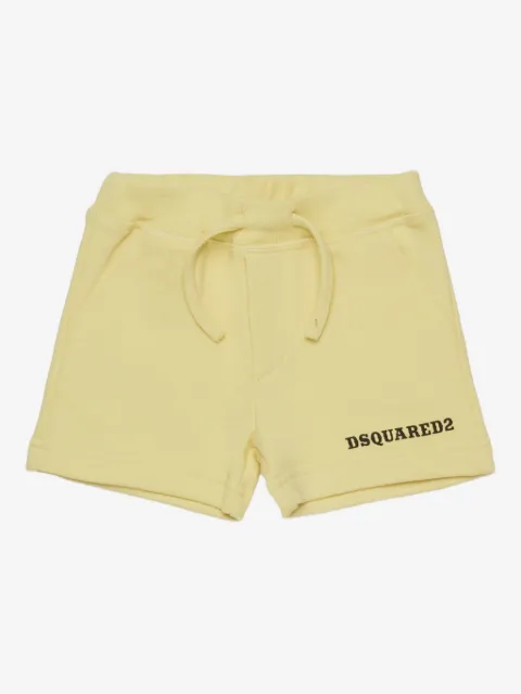 DSQUARED2 KIDS shorts con cordones en la pretina y logo estampado