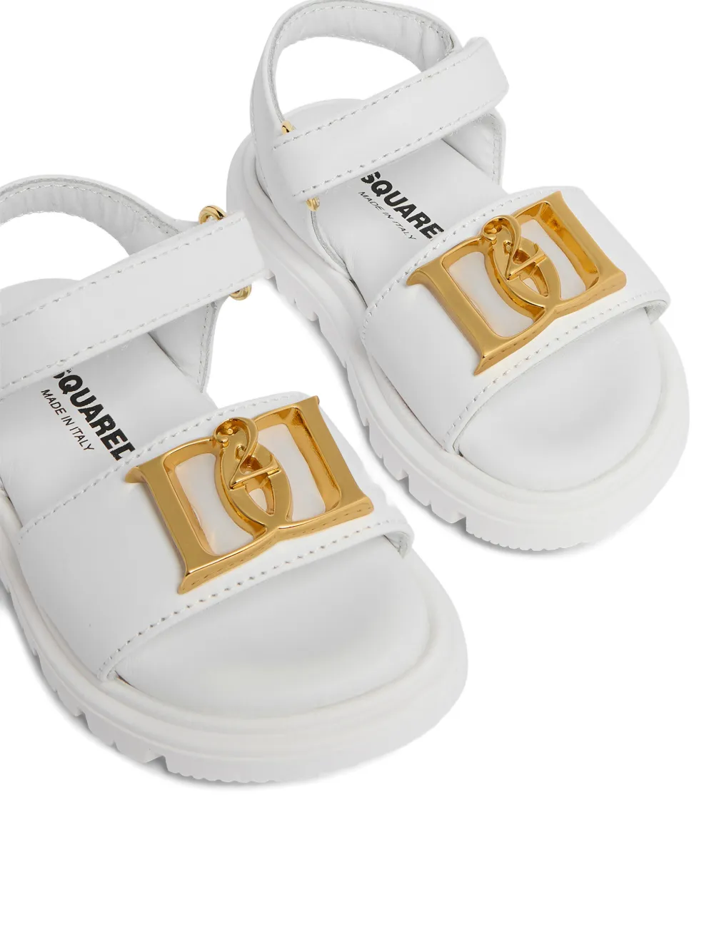 DSQUARED2 KIDS Sandalen met logodetail Wit