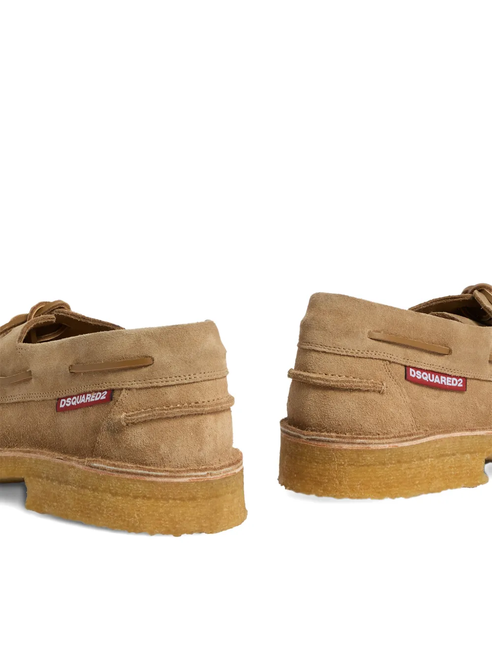 DSQUARED2 Neo-klassieke bootschoenen met striksluiting Beige