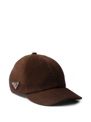 プラダ　キャップ　ブラウン Prada two-tone Baseball Cap | Brown | FARFETCH