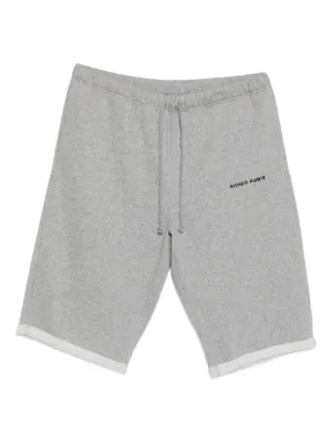 Thom Browne ストライプ コットンショートパンツ | グレー | FARFETCH JP