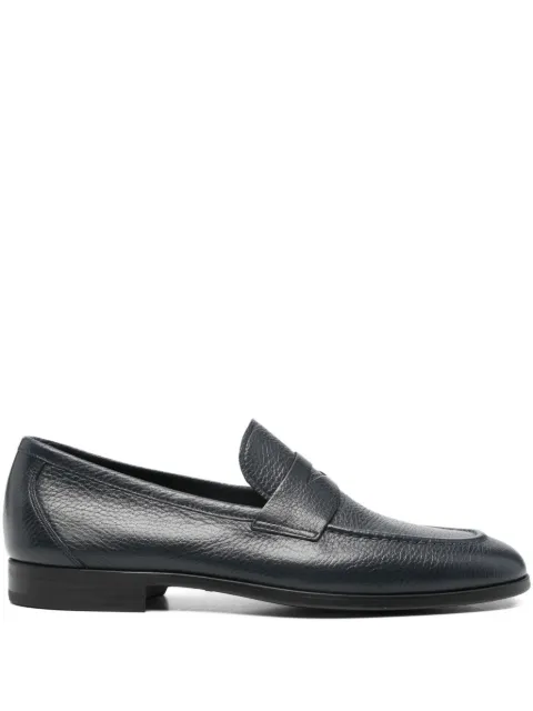 Magnanni almond-toe leather loafers