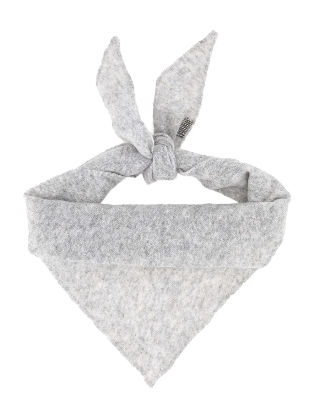 Brunello Cucinelli Cashmere Foulard Scarf In Gray