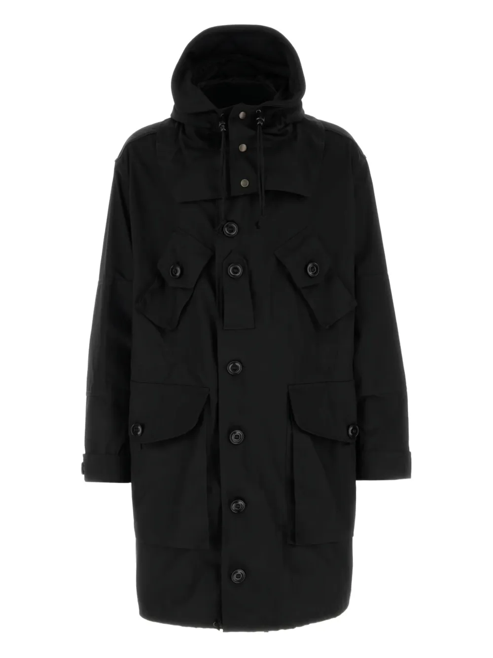 Maison Margiela hooded multi-pocket coat - ブラック