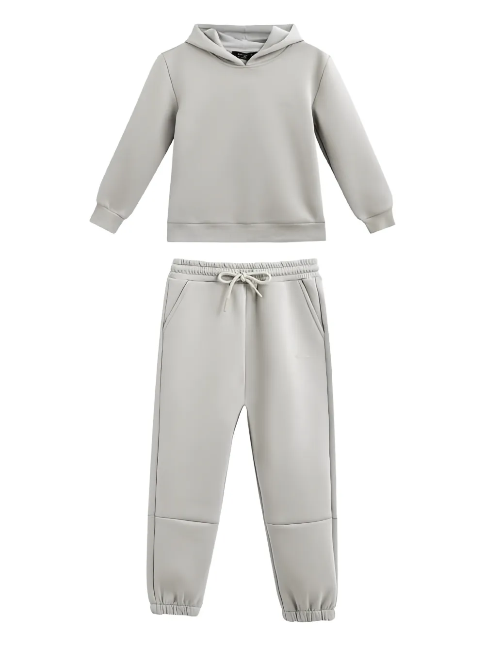 Moustache Kids' Hooded Tracksuit Set (set Of Two) In Gray