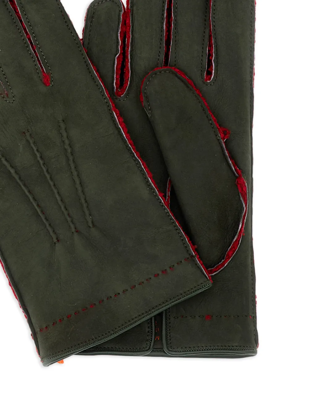 Mario Portolano gants à détails de coutures | Image 2