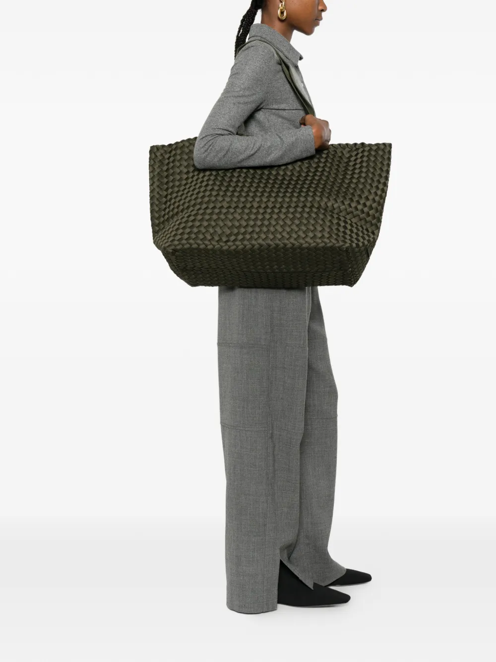 NAGHEDI large Como woven tote bag | Herr | Image 2