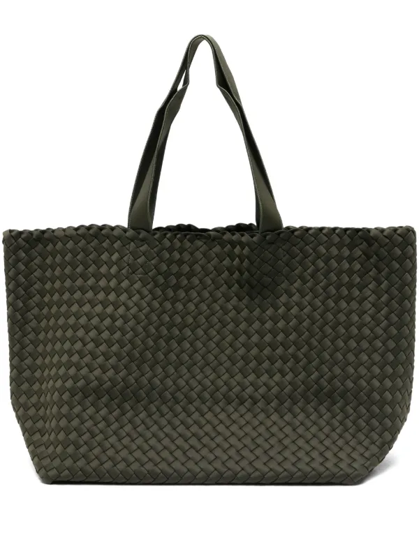 NAGHEDI Como ウーブン ハンドバッグ L | グリーン | FARFETCH JP