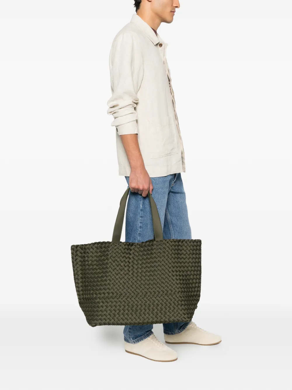 NAGHEDI large Como woven tote bag | Homme | Image 2