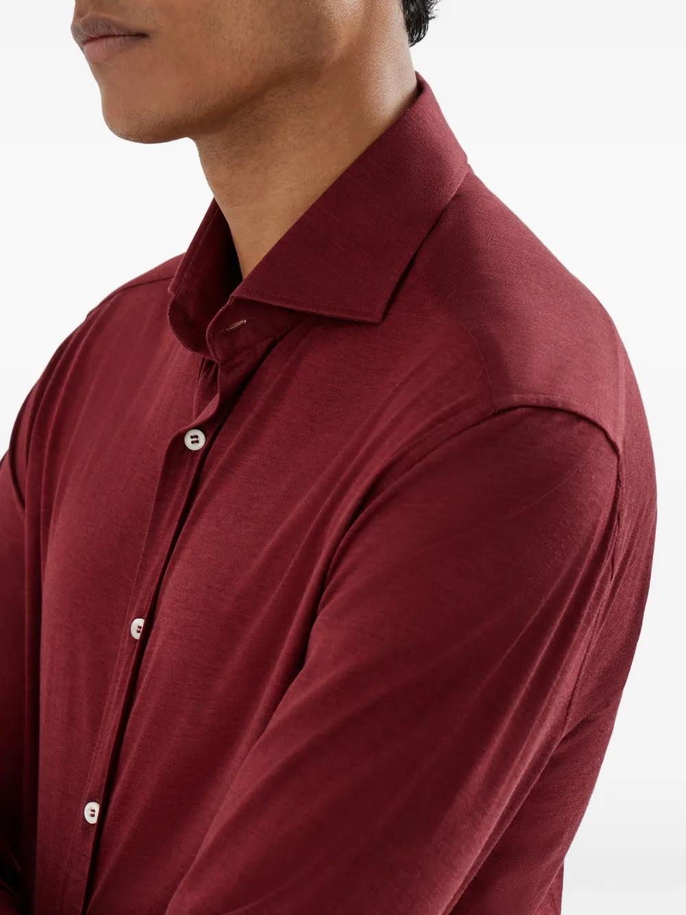Button-Fasteninf Long-Sleeve Shirt
