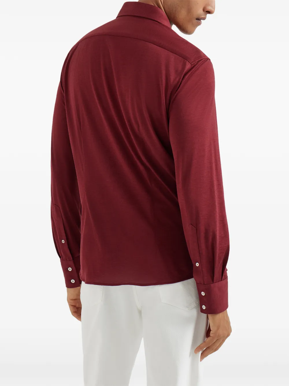 Button-Fasteninf Long-Sleeve Shirt