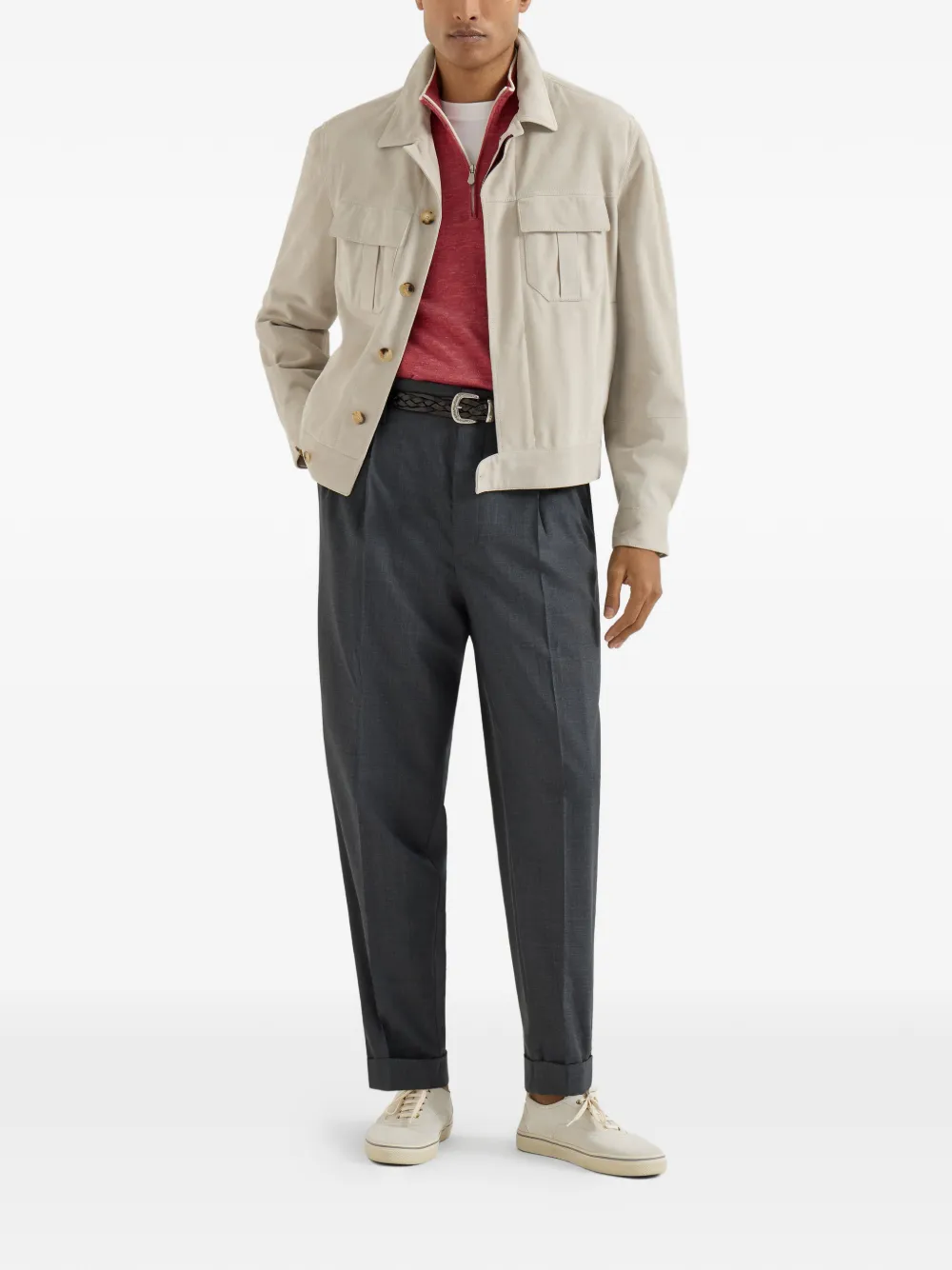 Brunello Cucinelli suéter con medio cierre | Suéteres | Image 2