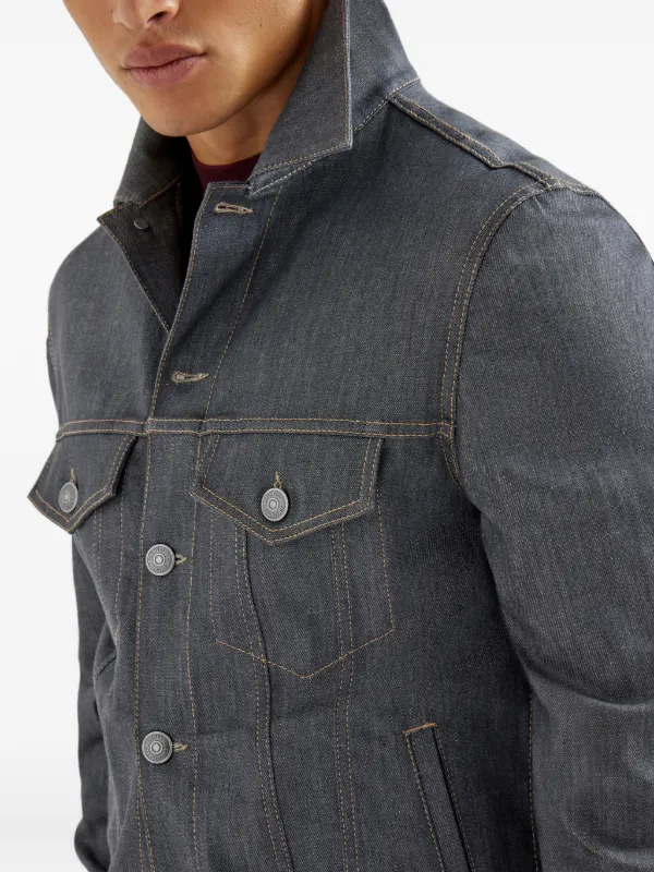 Brunello Cucinelli デニムジャケット | グレー | FARFETCH JP