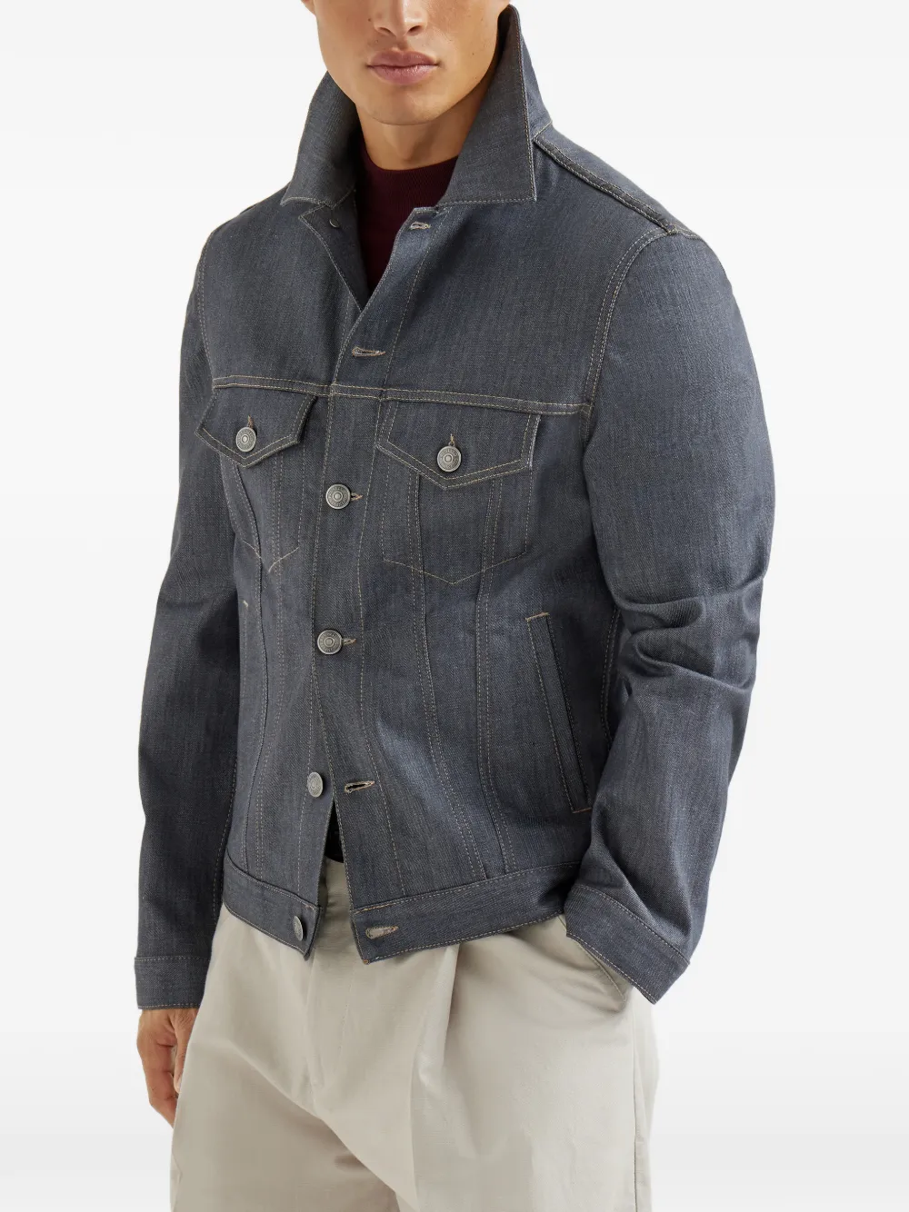 Brunello Cucinelli デニムジャケット | グレー | FARFETCH JP