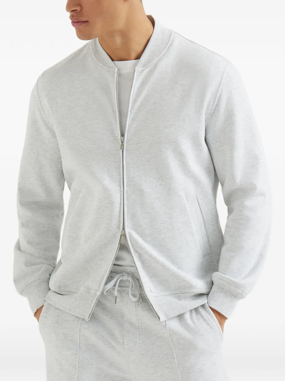 Brunello Cucinelli Zip-up Sweatshirt - Grey 