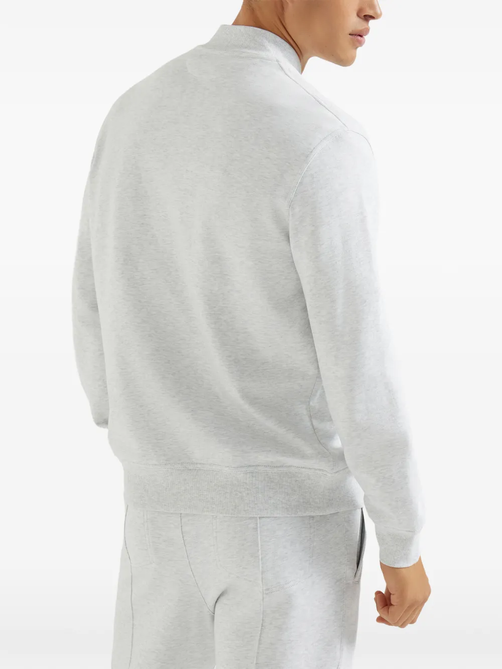 Brunello Cucinelli Sweater met rits Grijs