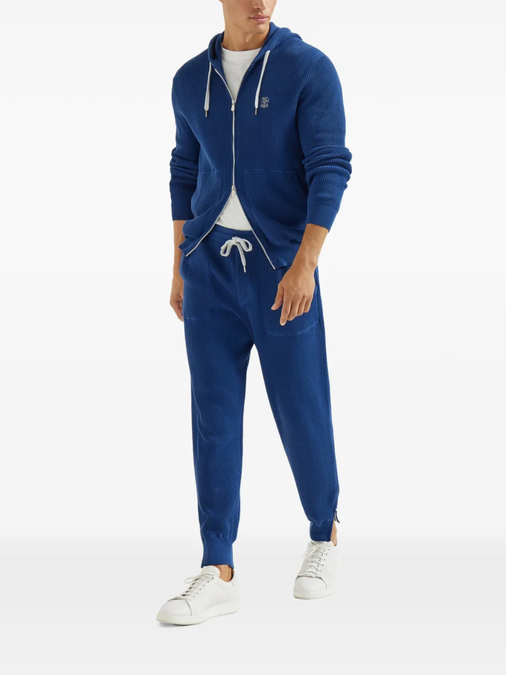 Brunello Cucinelli ribbed-knit track pants | Sweatpants | Image 2
