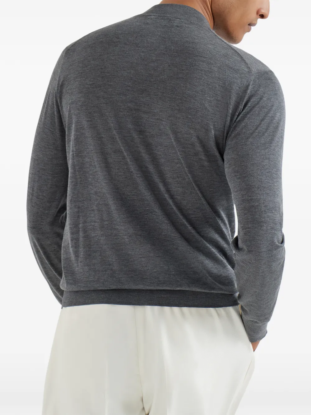 Brunello Cucinelli Sweater met ronde hals Grijs