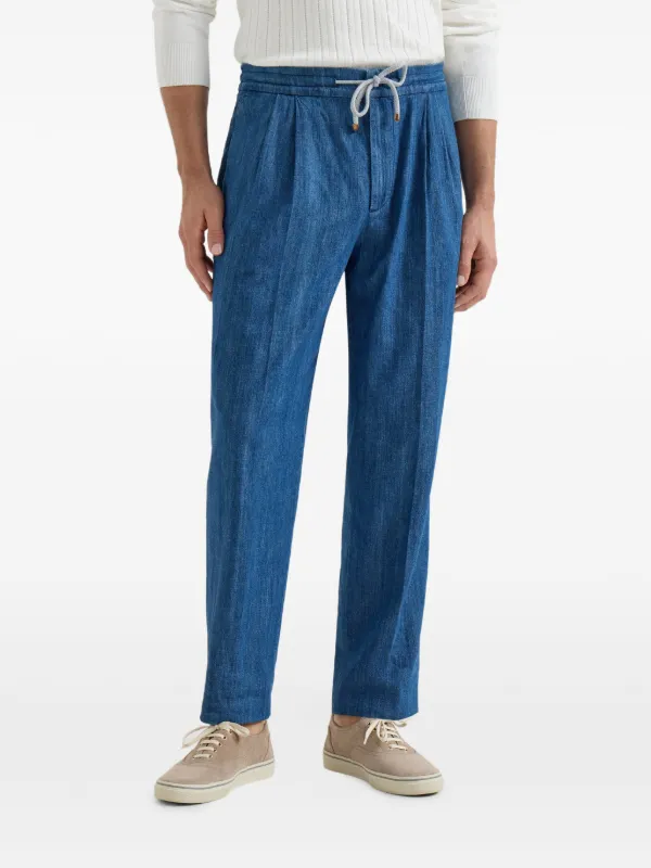 ブルネロクチネリ　ドローストリング入りトラウザーズ BRUNELLO CUCINELLI/ブルネロ クチネリ_Men通販 | ボトムス | メンズ