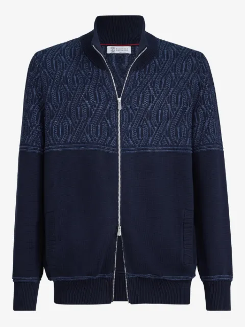 Brunello Cucinelli cárdigan en jacquard