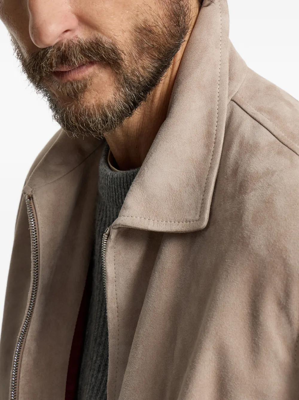 Brunello Cucinelli Suède jack Beige