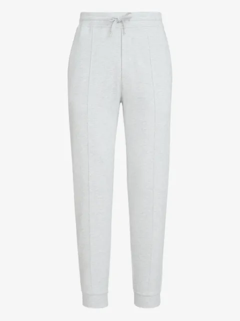 Brunello Cucinelli pantalon de jogging à chevilles zippées