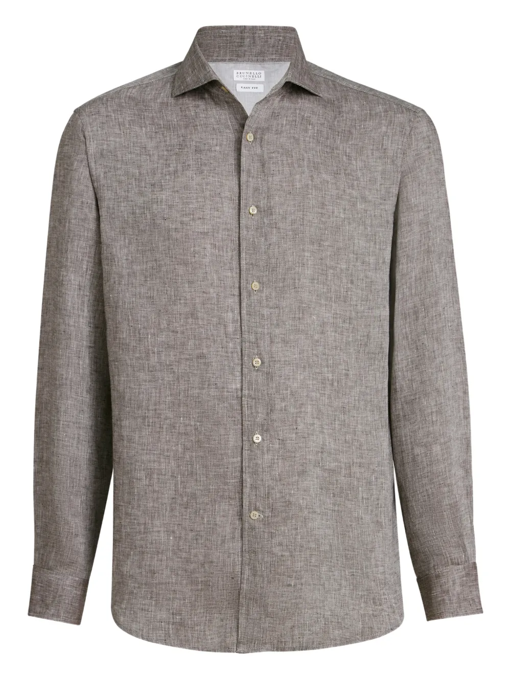 Brunello Cucinelli camisa de lino | marrón | Image 1