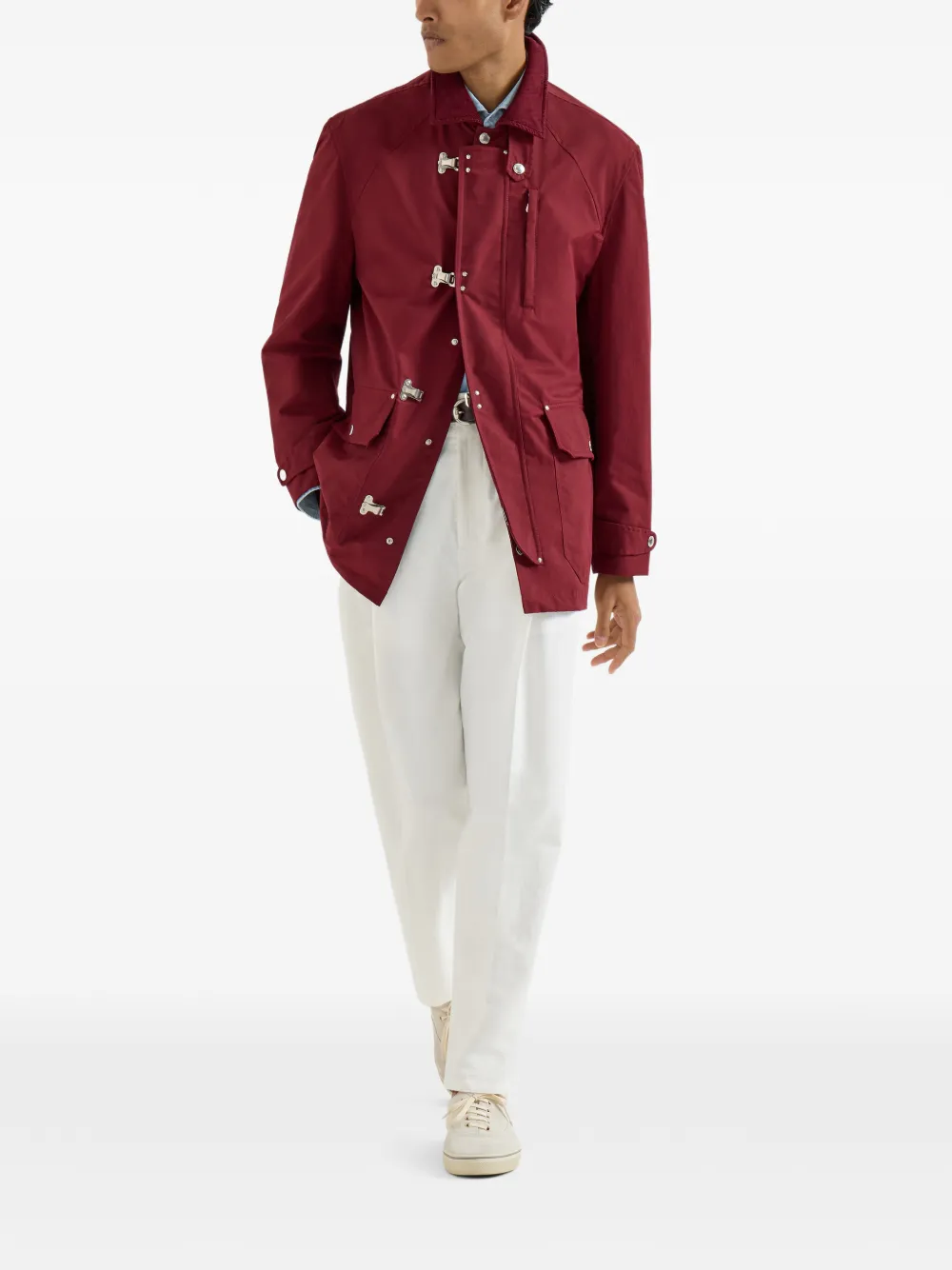 Brunello Cucinelli corduroy-collar cotton jacket | Lightweight Jackets | Image 2