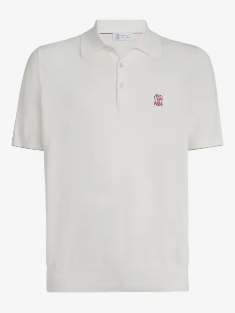 Brunello Cucinelli butoon-fastening logo-detail polo shirt
