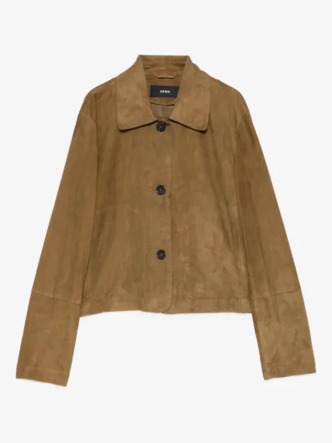 Arma Emy button suede jacket