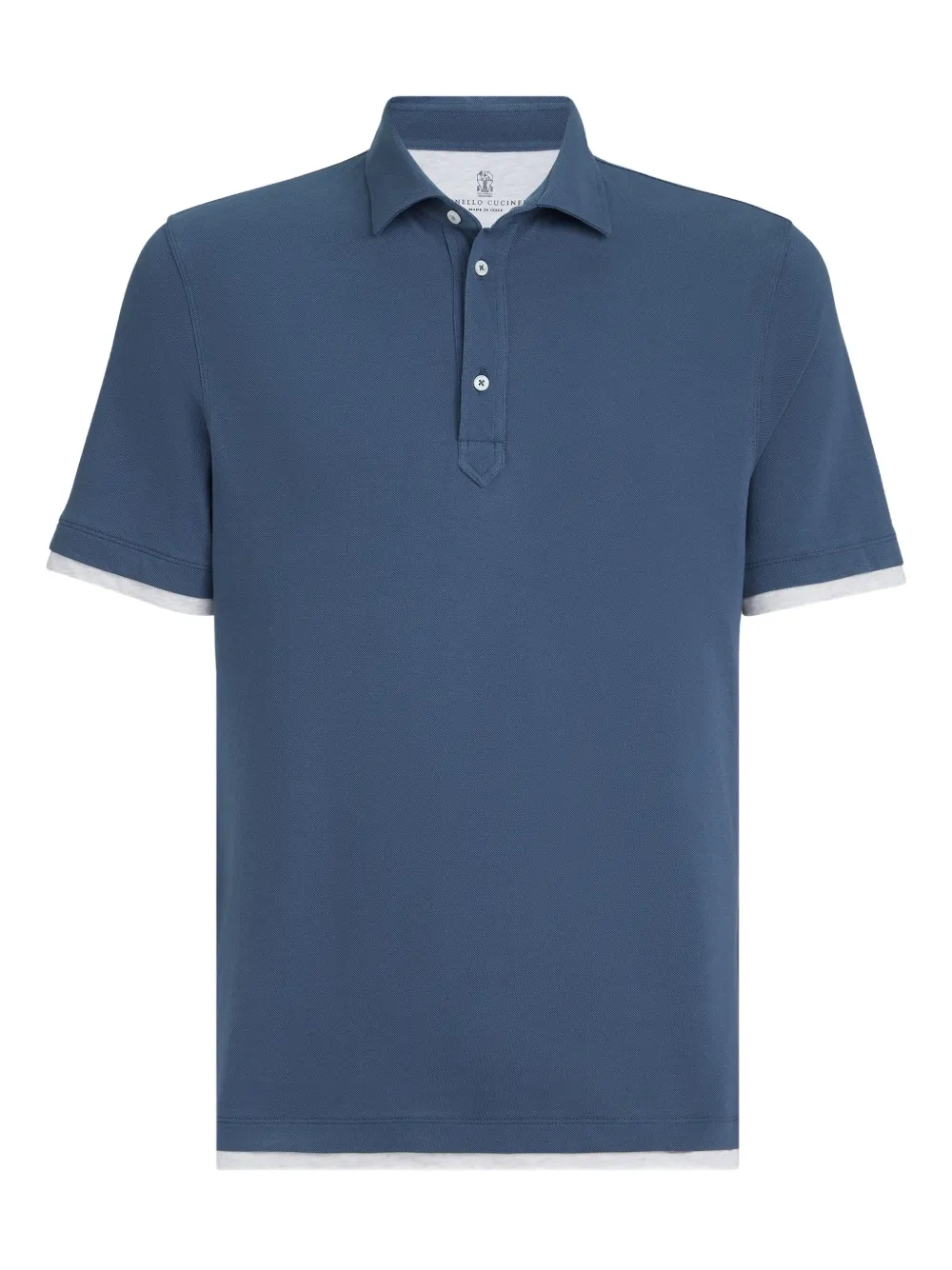 Brunello Cucinelli Polo a maniche corte - Blu