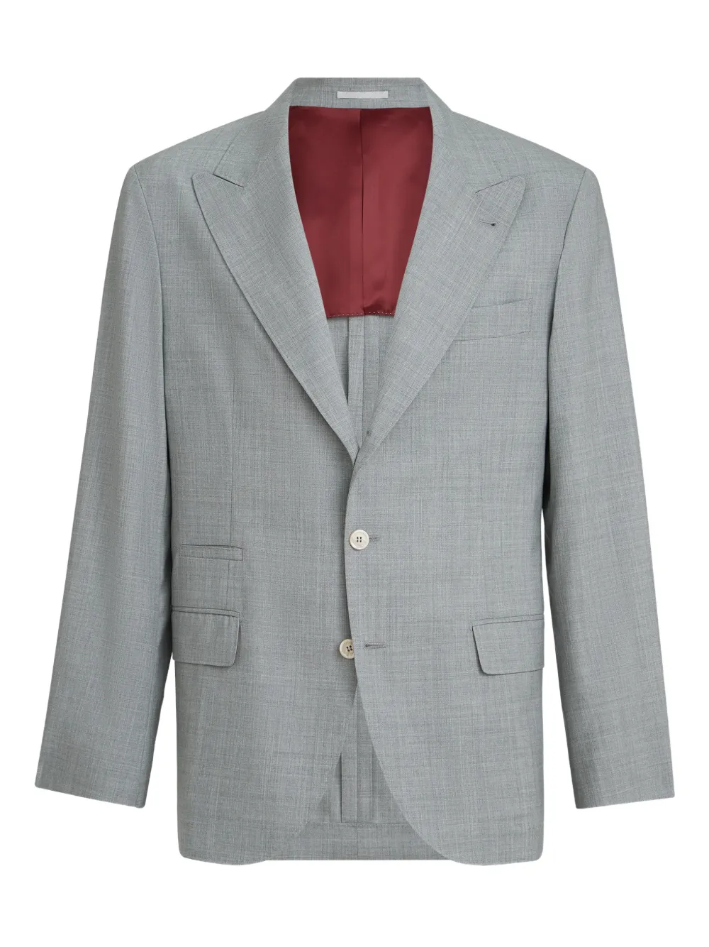 Brunello Cucinelli peak-lapels blazer | Grey | Image 1