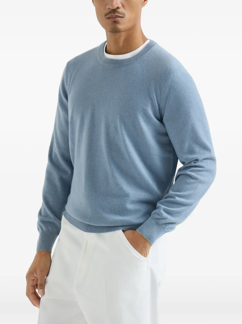  Brunello Cucinelli Crew-neck Sweater - Blue 