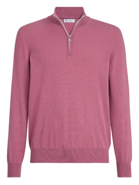 Brunello Cucinelli half-zip cashmere sweater