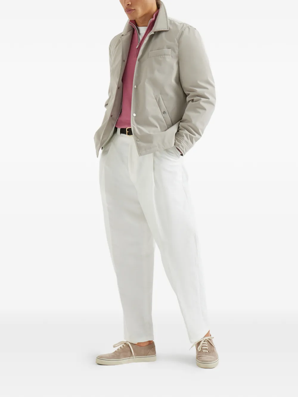 Brunello Cucinelli suéter de cachemira con medio cierre | Suéteres | Image 2