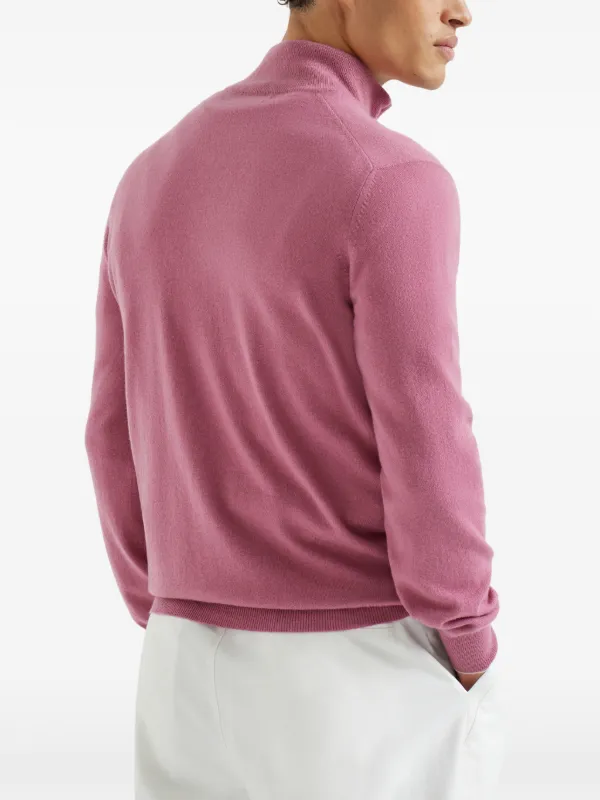 BRUNELLO CUCINELLI ピンク ポロシャツ　M Brunello Cucinelli - Cherry Blossom Knit Polo | Mitchell Stores